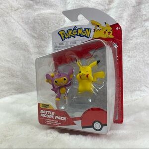 Pokémon Pikachu and Aipom figures NWT